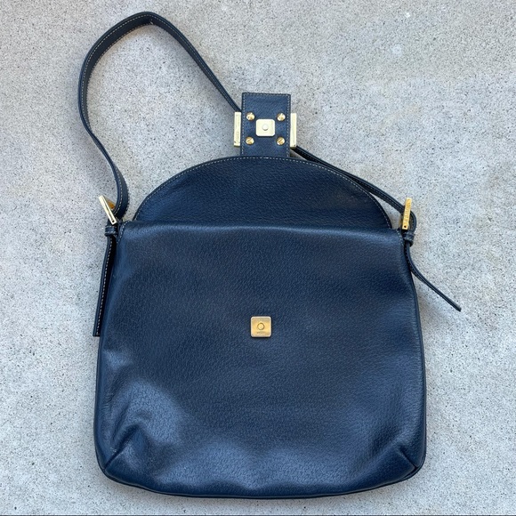 Vintage FENDI Marble-embellished Navy shoulder bag - Picture 3 of 14